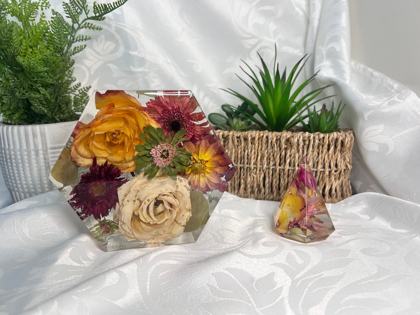 Hexagon Floral Blocks