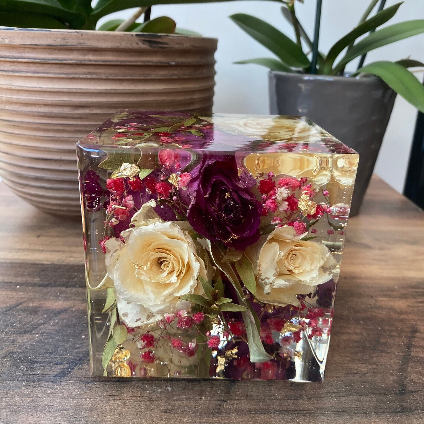 10cm Floral Cube