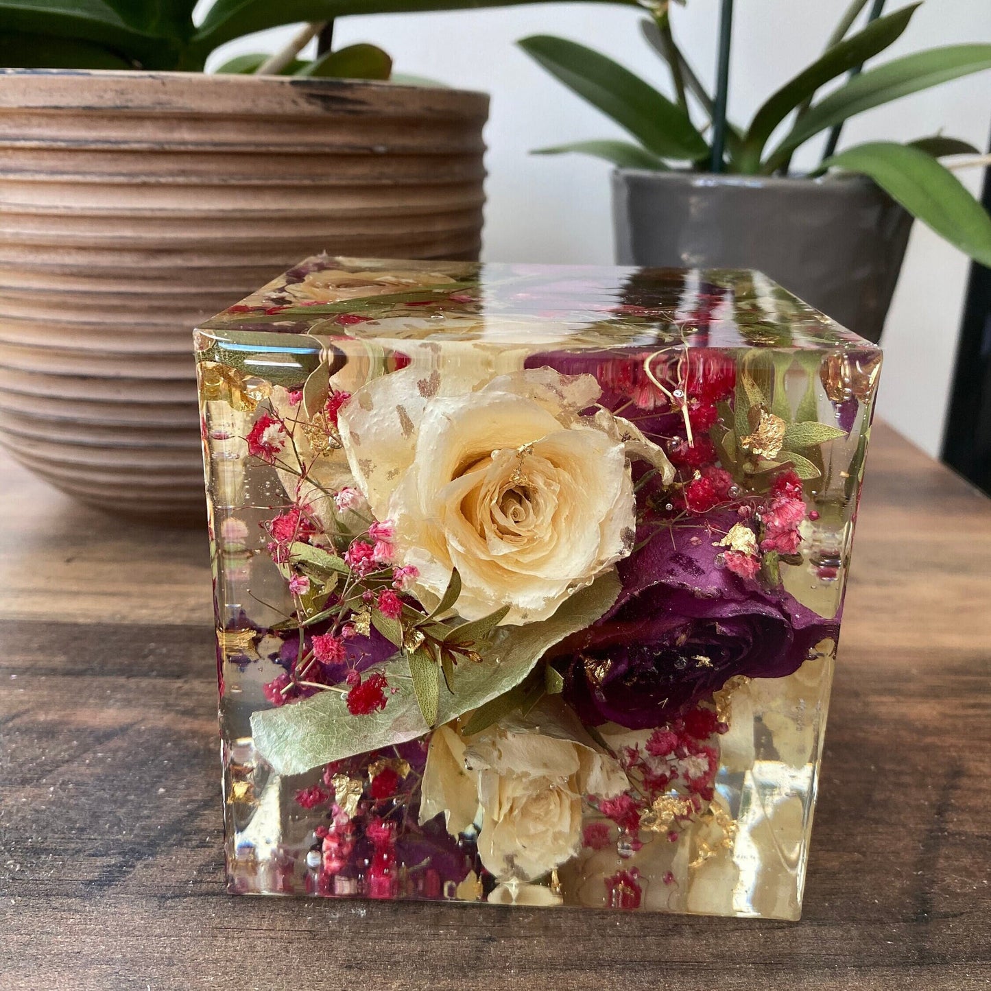 10cm Floral Cube