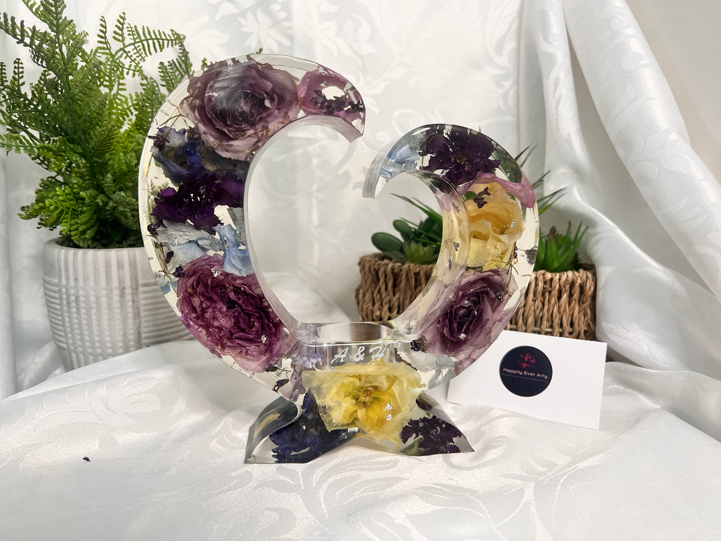 Large Open Heart Tealight