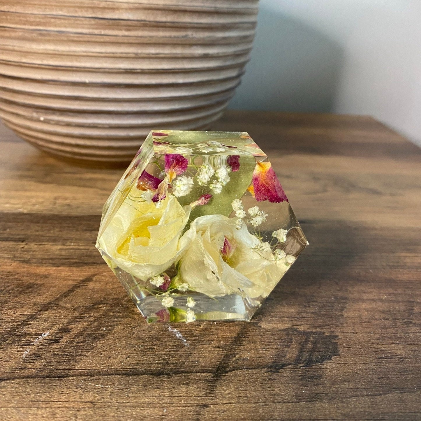 6cm Hex Paperweight