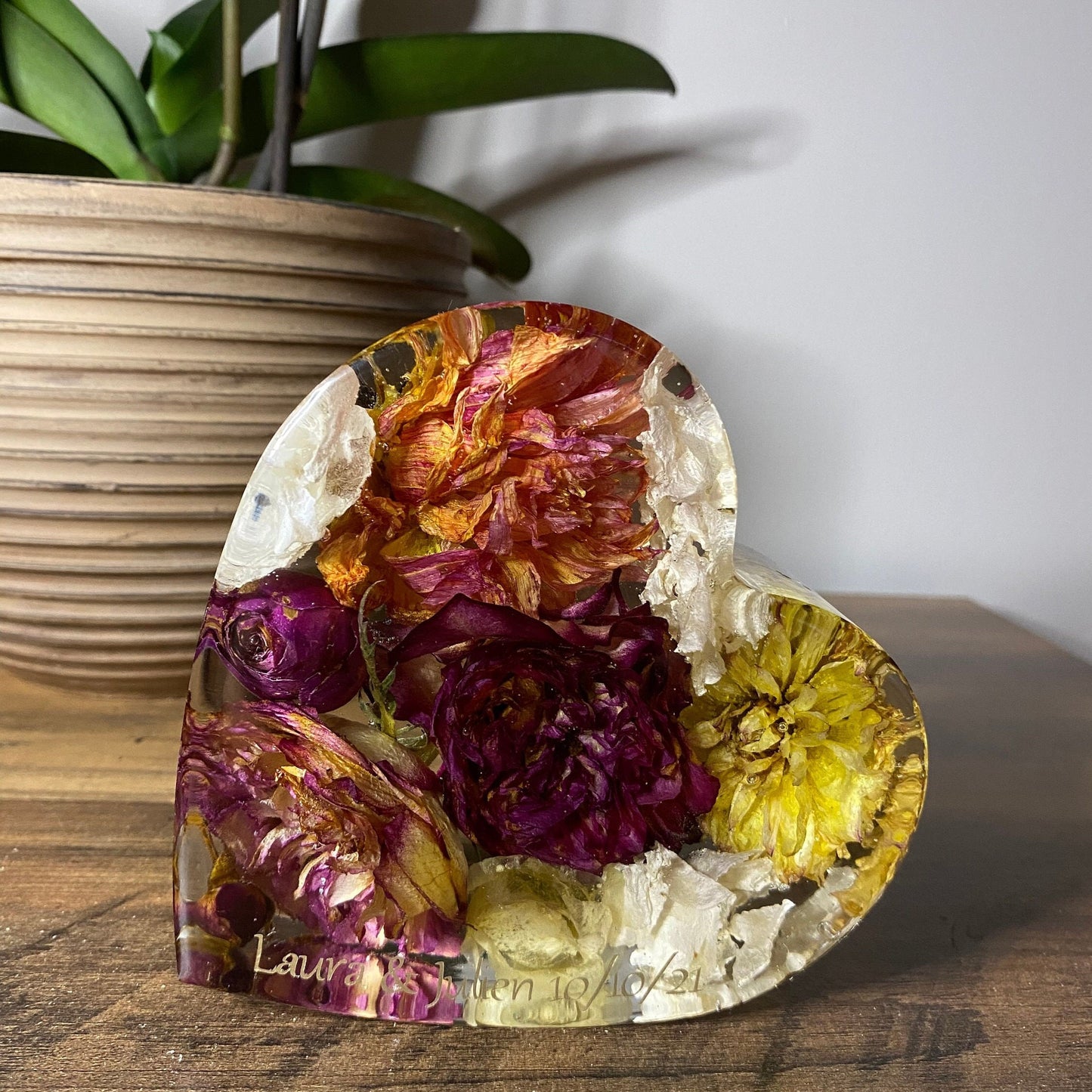 15cm Floral Heart