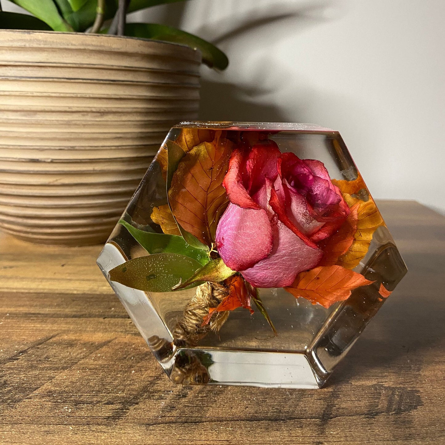 10cm Hexagonal Floral Block