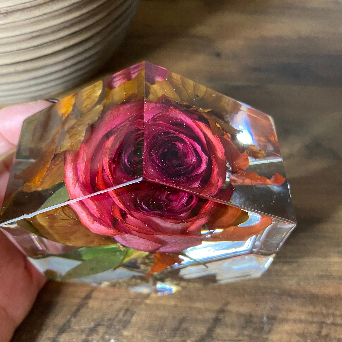 10cm Hexagonal Floral Block
