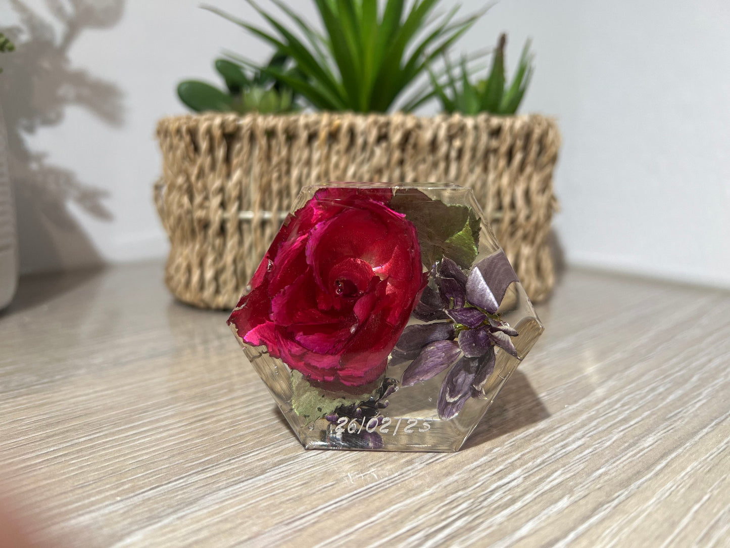 6cm Hex Paperweight
