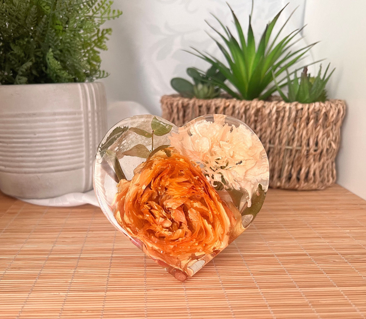 Upright Floral Heart