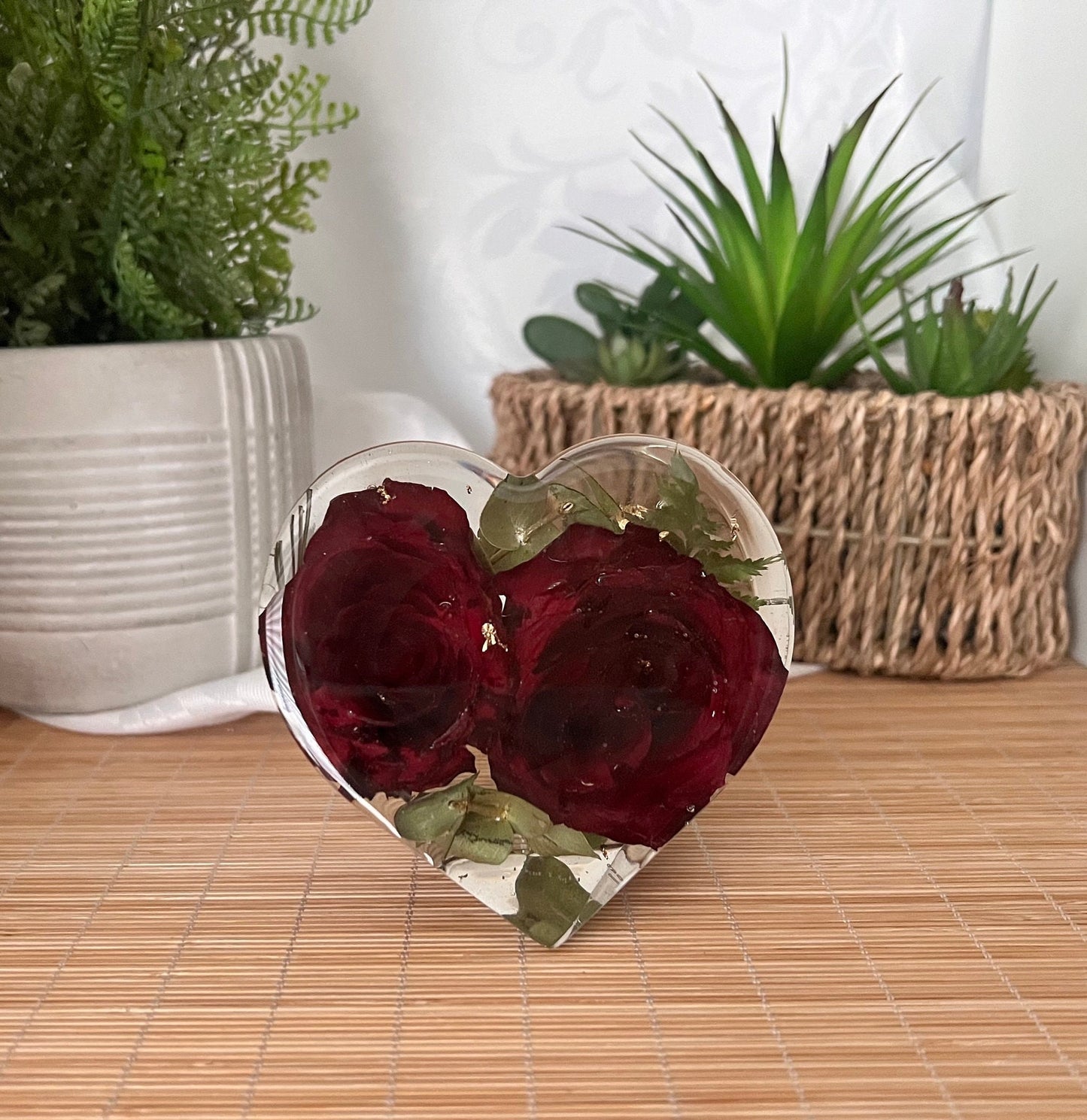 Upright Floral Heart