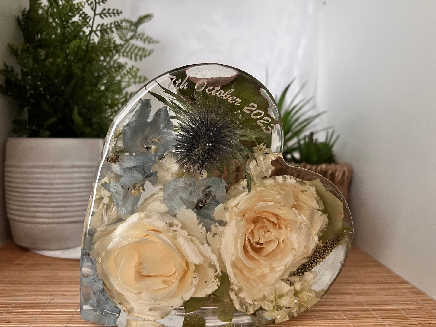 15cm Floral Heart