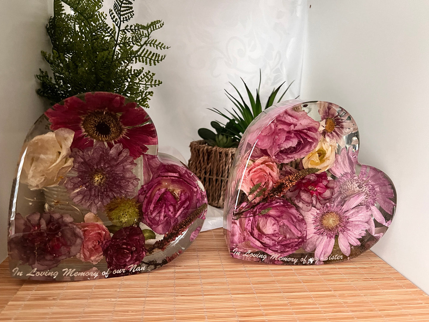 15cm Floral Heart