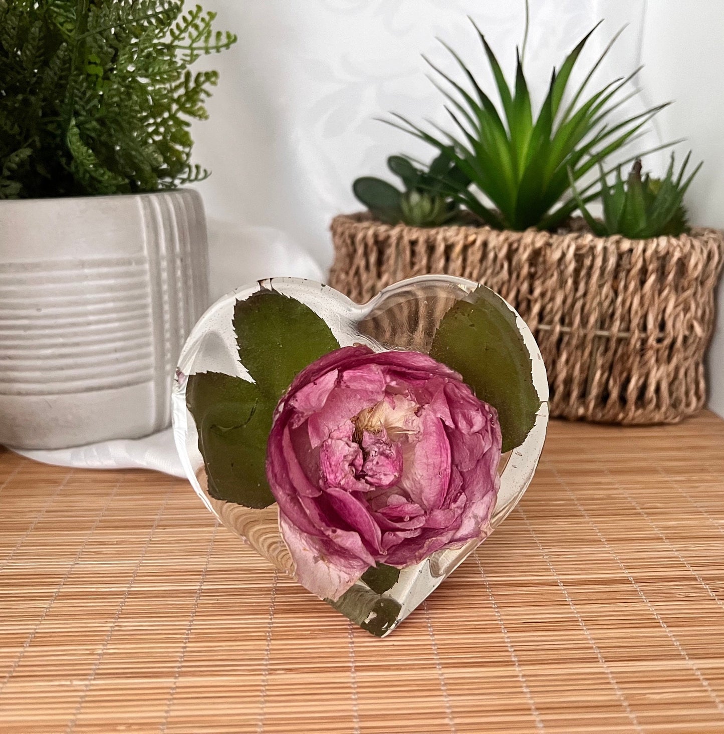 Upright Floral Heart