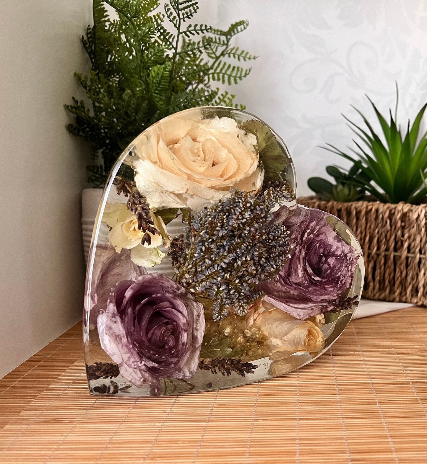 15cm Floral Heart