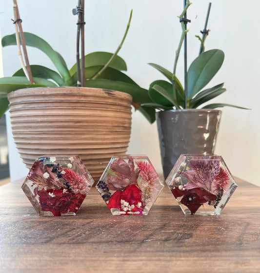 6cm Hex Paperweight