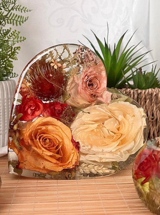 15cm Floral Heart